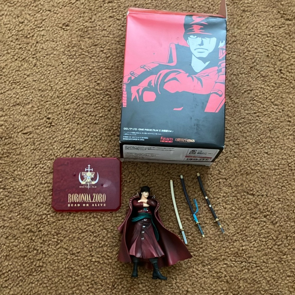 Onepiece Red and Black Action Figure Set